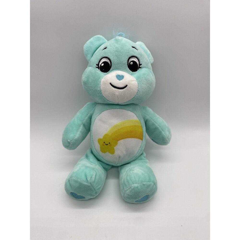 Care Bears Wish Bear 11” Plush Shooting Star Aqua Blue 2022 Stuffed Animal Toy